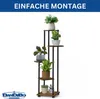 DanDiBo Escalier pour fleurs Indoor Métal Noir 5 étages Voir les images du produit 9