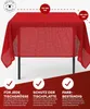 Gartentischdecke Schaum PVC Weichschaum 110 x 140 cm - rot Produktbild-Vorschau 3