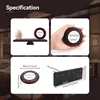 A collage of images showing a restaurant pager system, its dimensions, and how it is held. Produktbild-Vorschau