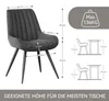 Hawthyhome Esszimmerstühle 4er Set bequeme Polsterstühle Produktbild-Vorschau 7