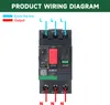 A wiring diagram for a motor circuit breaker. Voir les images du produit