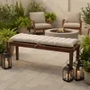 Relaxdays Bankauflage, 160x50 cm, gepolstert, gesteppt, mit Produktbild-Vorschau 2