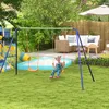 Outsunny schommelset voor kinderen, schommelrek met 2 Productafbeelding-voorbeeld 2