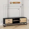 HOMCOM TV Mobile TV con armadio, cassetti e 2 ripiani Anteprima dell’immagine prodotto 3