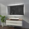Badspiegel mit LED Beleuchtung und Touch-Schalter - Lisbon Produktbild-Vorschau 3