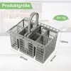 Besteckkorb Geschirrspüler mit Griff und Deckel, kompatibel Produktbild-Vorschau 4