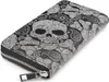 styleBREAKER Damen Geldbörse mit Totenkopf Paisley Print, Produktbild-Vorschau 2
