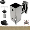 Sonnenschirmhalter aus Edelstahl für Balkongeländer rund Produktbild-Vorschau 6