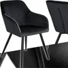 tectake® Esszimmerstuhl Marilyn gepolstert, in Samtoptik 58 Produktbild-Vorschau 9