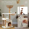 PURPURRA  123 cm Moderner Katzenbaum Turm für große Katzen Produktbild-Vorschau 6