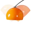 cagü: Design Bogenlampe LUXX Orange mit Marmorfuß Weiß Produktbild-Vorschau 5