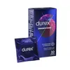A box of Durex Orgasm Intense condoms and one individual condom packet. Náhľad obrázku produktu