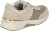 A side view of a beige sneaker with a gold accent. Anteprima dell’immagine prodotto
