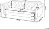 BELIANI 3-Sitzer Sofa Hellbeige Gepolstert Gesteppt mit Produktbild-Vorschau 8