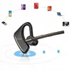 A Bluetooth headset is shown with various electronic devices connected via dotted lines, illustrating its connectivity. Produktbild-Vorschau