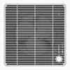 A white humidifier with a black grille and control panel. Produktbild-Vorschau