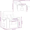 Hochwertig Relaxsessel Taupe Stoff 4015687 Produktbild-Vorschau 11