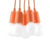 Hängeleuchte DIEGO 5 orange 5xE27 15W PVC 90x25x25cm Sollux Produktbild-Vorschau 19