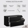 RODAN | Mobile da bagno - 100 CM - Nero opaco - MDF - 2 Anteprima dell’immagine prodotto 2