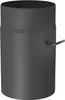 Ø 150 mm Ofenrohr 25 cm - mit Drosselklappe - schwarz Produktbild-Vorschau 1