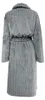 Eleganzzz Teddy Rippfleece Bademantel – dunkelgrau - L Produktbild-Vorschau 2