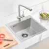 45 x 45 x 19 cm Edelstahl Spüle Einzelschüssel Küche, Produktbild-Vorschau 1