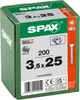 SPAX 1191010350253, Skrutka, Kov, Zinok, Drevo, plochá Náhľad obrázku produktu 16