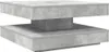 A square coffee table with a concrete-like finish, shown from a three-quarter angle. Náhľad obrázku produktu