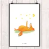 Mr. & Mrs. Panda Bild Fuchs Sterne DIN A4 - Weiß - Produktbild-Vorschau 2