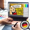 Spardose in gelb zum Thema Negativzins mit Comic-Motiv Produktbild-Vorschau 5