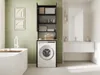 A modern bathroom with a washing machine and storage unit. Anteprima dell’immagine prodotto
