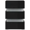 The Living Store LED-Nachttisch Hochglanz-Schwarz 45x35x67 Produktbild-Vorschau 5