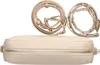 A beige handbag with two straps is shown against a white background. Anteprima dell’immagine prodotto