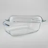 A clear glass baking dish with a lid, presented on a white background. Anteprima dell’immagine prodotto