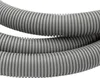 A close-up studio shot of grey flexible corrugated tubing. Produktbild-Vorschau