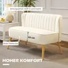 HOMCOM Sofa 2-Sitzer Couch Stoffsofa Sitzmöbel Polstersofa Produktbild-Vorschau 4