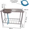 Westerholt 2304 Edelstahl Outdoor Camping Waschtisch Spüle Produktbild-Vorschau 8