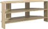 vidaXL Rohová TV skříňka Sonoma dub 102x40,5x45cm Materiál Náhled obrázku produktu 1