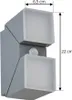 Lindby LED-Wandleuchte Sally, 22 cm, grau, IP54, Sensor Produktbild-Vorschau 5