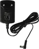 A black AC adapter with a coiled black cable and a right-angle connector. Produktbild-Vorschau