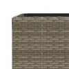 The Living Store Pflanzkübel Grau 30x30x60 cm Poly Rattan Produktbild-Vorschau 10