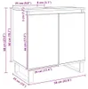 vidaXL Kúpeľňová skrinka Artisan dub 58x33x60 cm materiál Náhľad obrázku produktu 7