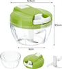 KüchenPro Handzerkleinerer 500ml grün weiß manuell Produktbild-Vorschau 3
