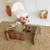 Tavolo da soggiorno Skye Decor in legno e vetro, colore Anteprima dell’immagine prodotto 6