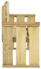 vidaXL: Banco de jardín de 121 cm, madera de pino tratada Vista previa de la imagen del producto 2