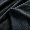 Beautissu Sherpa Decke Wohndecke Kuscheldecke Anthrazit Produktbild-Vorschau 3