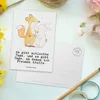 Mr. & Mrs. Panda Postkarte Fuchs Hase Freunde treffen - Produktbild-Vorschau 3