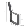 ML-Design 2 Stück Bankkufen aus Stahl, massiv 40x78,5 cm, Produktbild-Vorschau 6