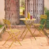 Set tavolo da giardino bistrot pieghevole in acciaio con 2 Anteprima dell’immagine prodotto 6