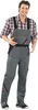 Planam Latzhose Highline Gr. 25 schiefer/schwarz/rot Produktbild-Vorschau 12